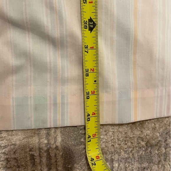 Retro Pastel GrannyCore House Coat Gown, Vintage Pleated Detail, Snap Buttons - Picture 9 of 11